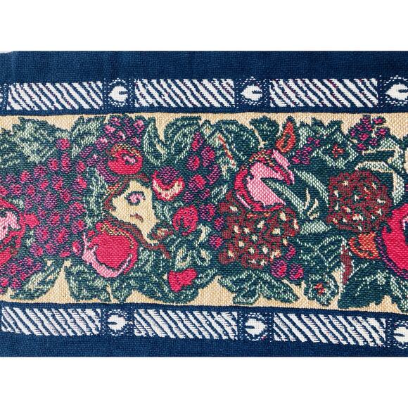 Vintage Cherub Thick Tapestry Throw Blanket Fringe Baby Angel American Weavers - Picture 7 of 9